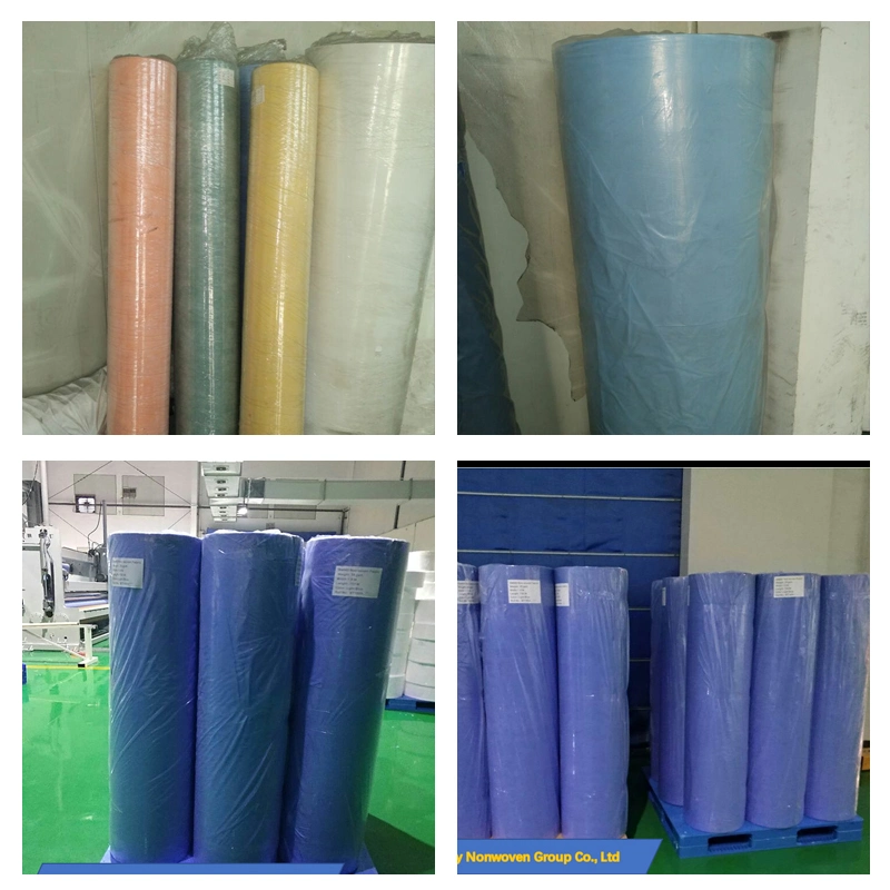 Surgical Gown Isolation Material Polypropylene Spunbond Melt-Blown Spunbond SMS Nonwoven Fabric in Stock