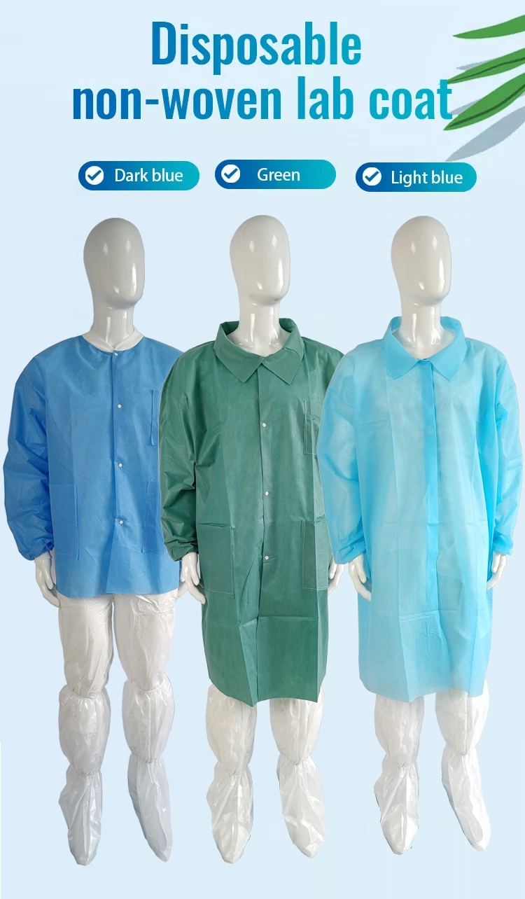 Disposable Lab Coat SMS Lab Coat Waterproof Lab Coat